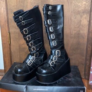 Demonia goth boots size 8